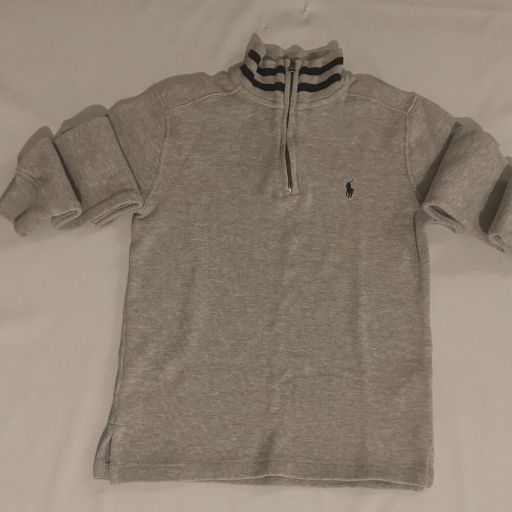 Boys- Size: Medium, 10-12 Zip-Up Long-Sleeve Pullover